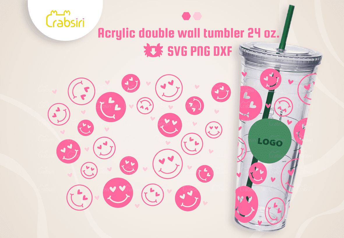 AcrylicCupSmileLove_SVG