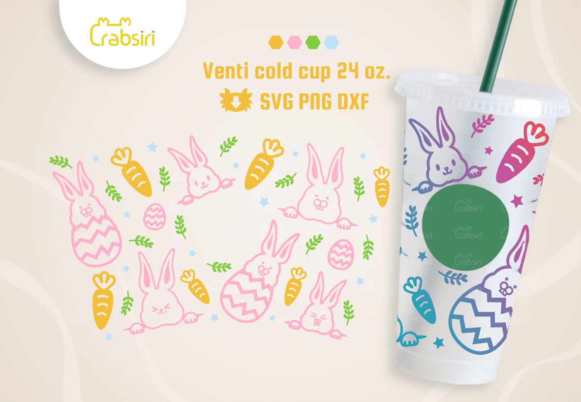 Bunny-Carrots-Easter-egg-Starbucks-cold-cup-SVG