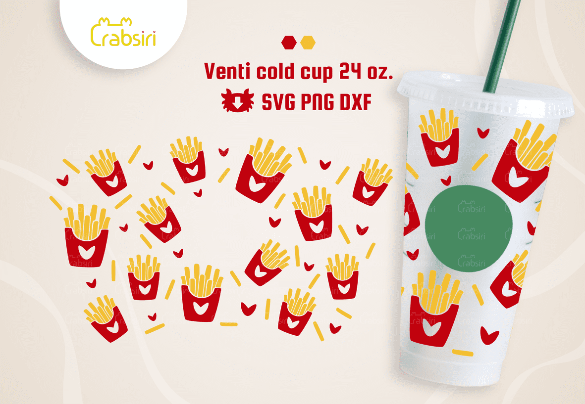 French-Fries-starbucks-cold-cup-24oz-svg