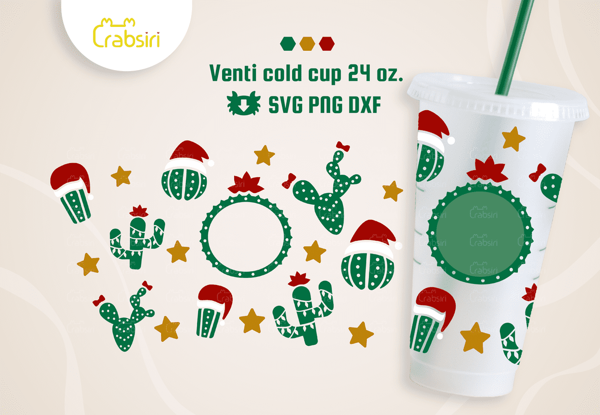 Cactus-Christmas-cup-svg