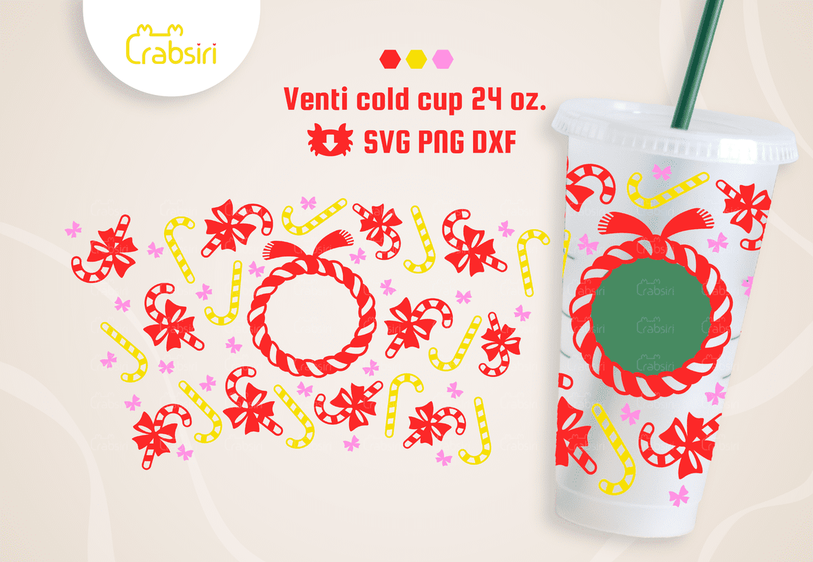 Candy-Cane-cup-svg