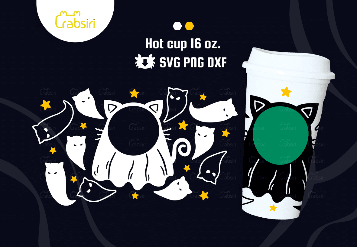 Cat-Ghost-hot-cup-svg