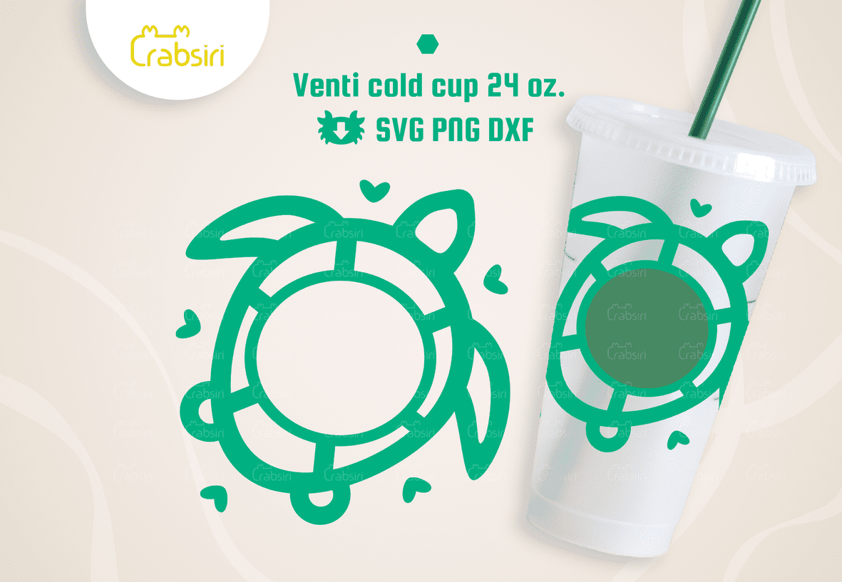 Turtle-cold-cup-wrap-svg