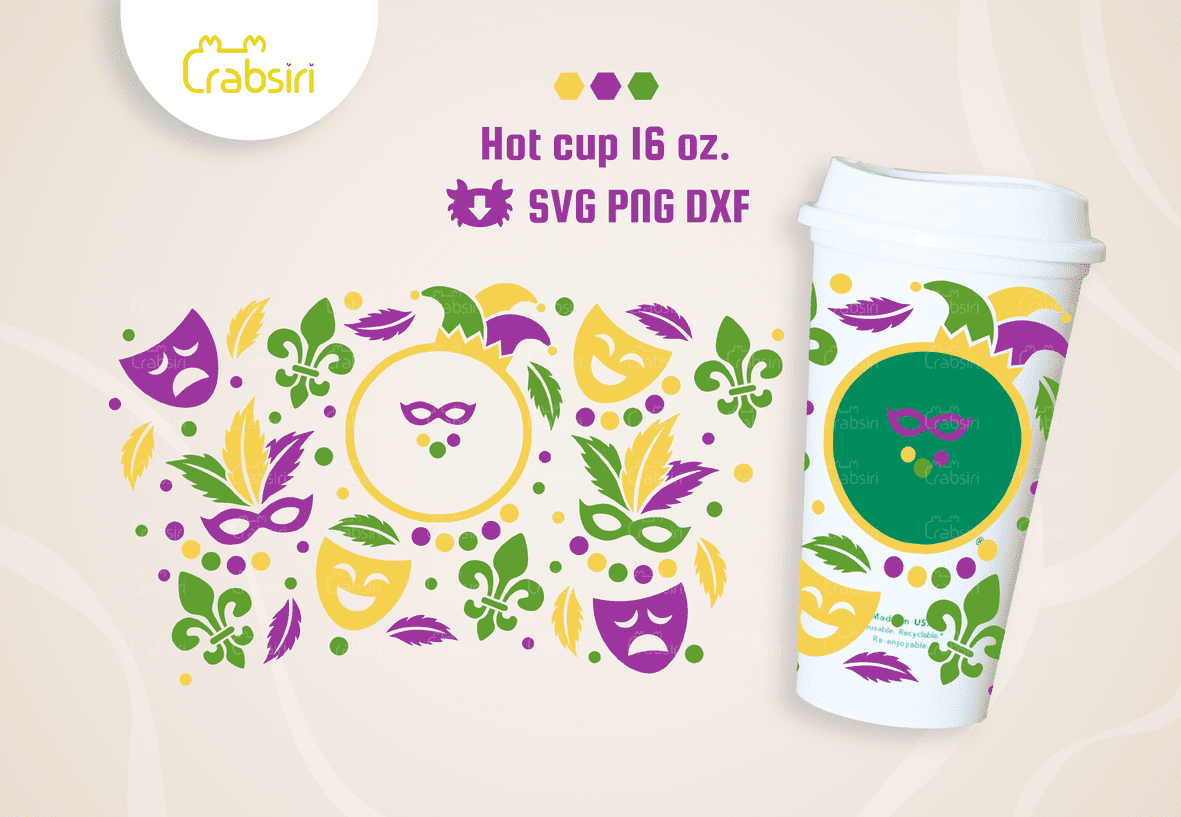 Mardigras-Hot-Cup-svg