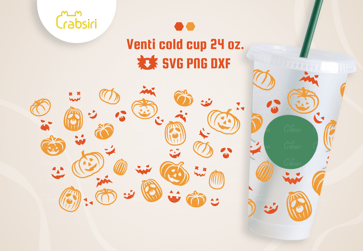 Scary-Pumpkin-Face-cold-cup-24oz