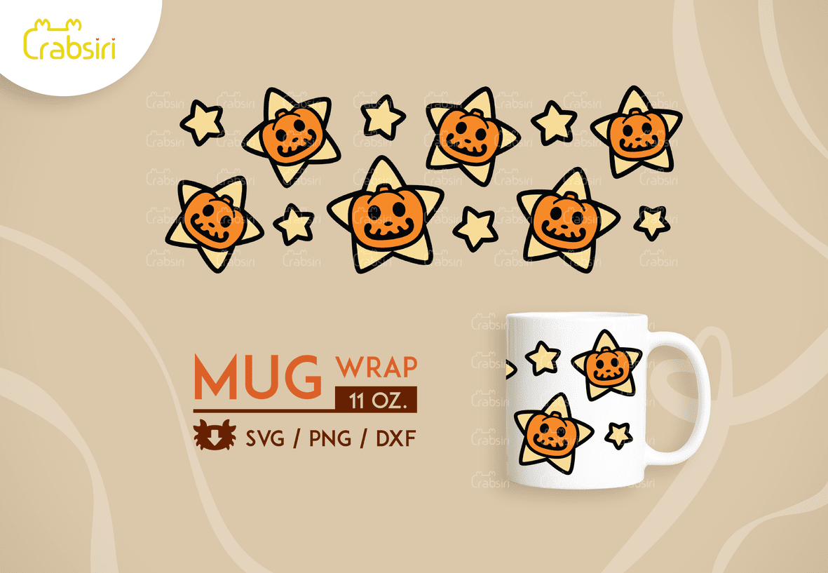 11oz-Mug-Pumpkin-Star-svg