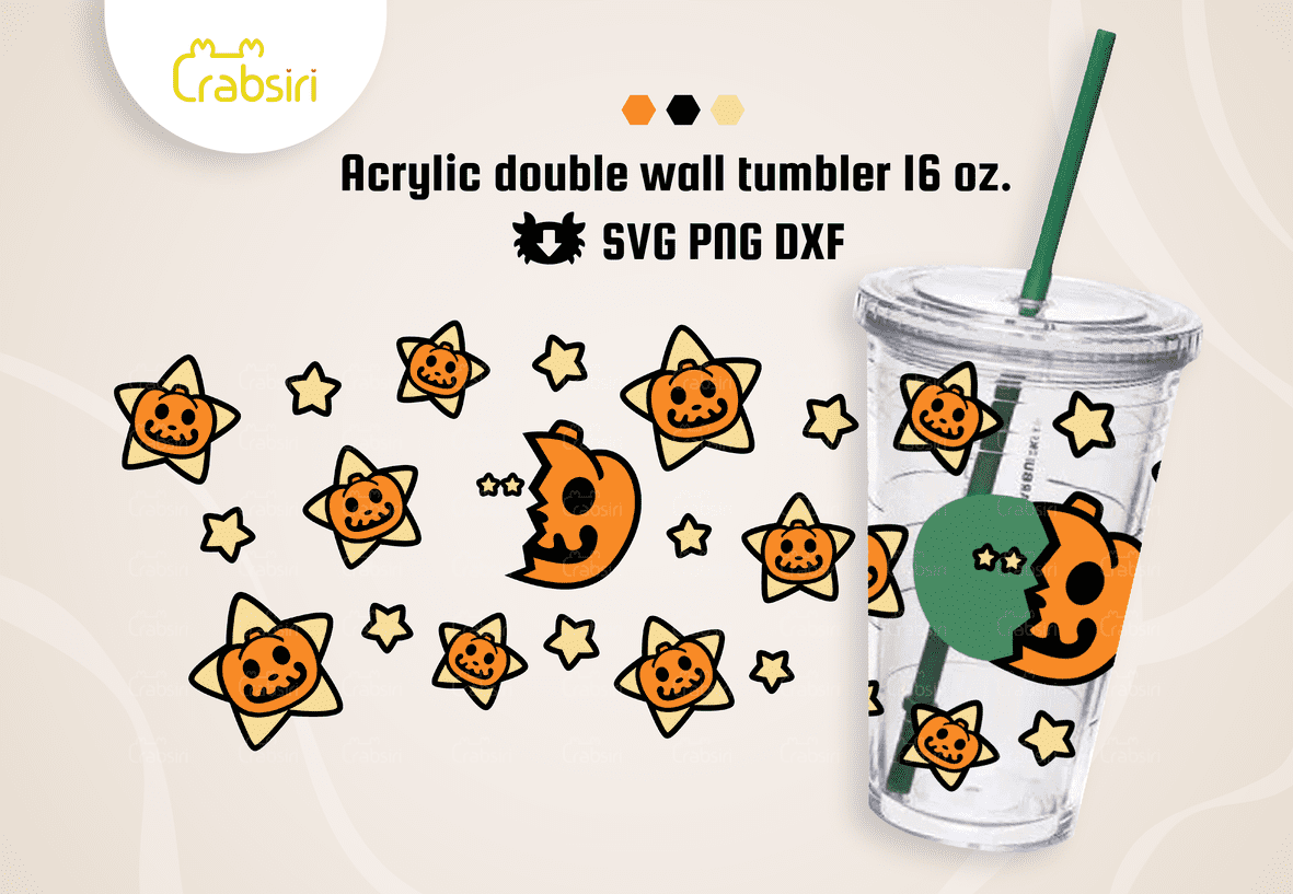 16oz-Acrylic-Pumpkin-Star-svg