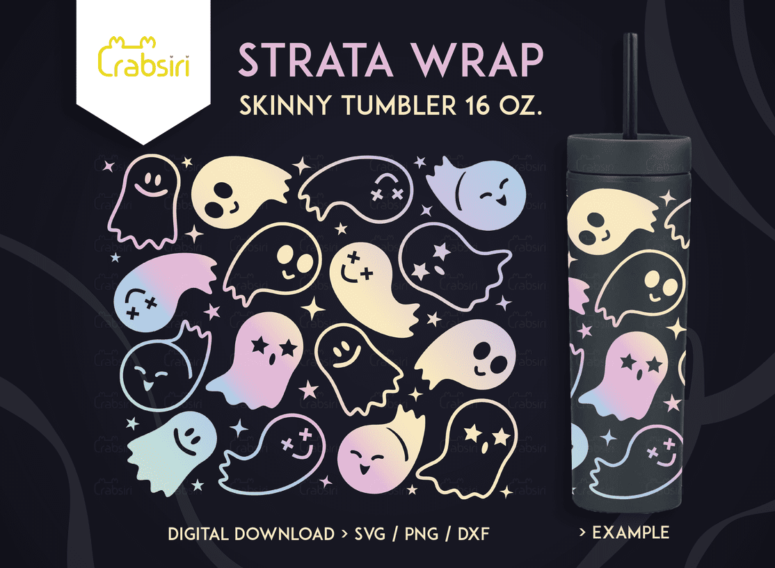 16oz-Strata-tumbler-Cheerful-Ghost-svg